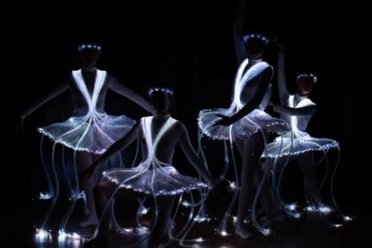 Ballet of Lights Paris, ballerines LED Paris, spectacle lumineux danse Paris, danseuses LED Paris, alternative ballet lumineux